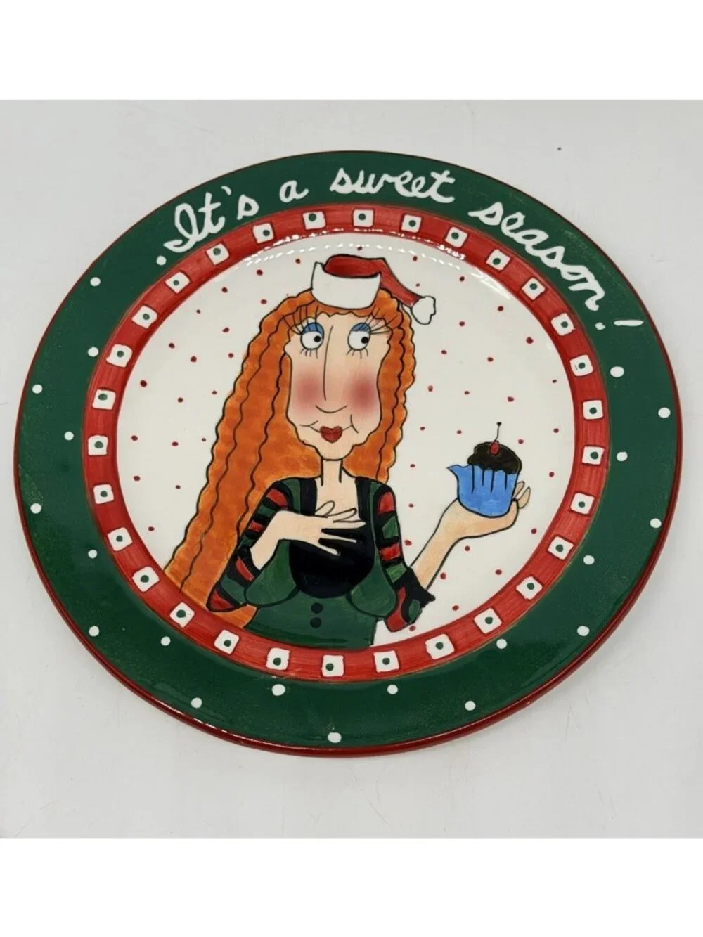 Mary Lester “Meeva” The Christmas Diva 2003 Dessert Plates